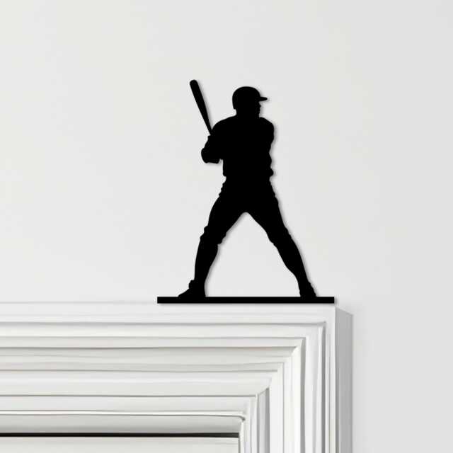 Door Topper Baseball Player Various Colours Top Of Decorative Sign - Sign, Novelty Wall Decor, Frame Art, Art - image 1