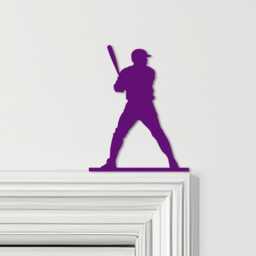 Door Topper Baseball Player Various Colours Top Of Decorative Sign - Sign, Novelty Wall Decor, Frame Art, Art - thumbnail 4