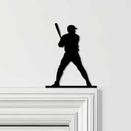 Door Topper Baseball Player Various Colours Top Of Decorative Sign - Sign, Novelty Wall Decor, Frame Art, Art - thumbnail 1