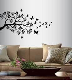 In-Style Decals Wall Vinyl Decal Home Decor Art Sticker Tree Branch Butterflies Kids Girls Room Removable Mural Design For Any 204 - thumbnail 2
