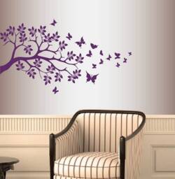 In-Style Decals Wall Vinyl Decal Home Decor Art Sticker Tree Branch Butterflies Kids Girls Room Removable Mural Design For Any 204 - thumbnail 1