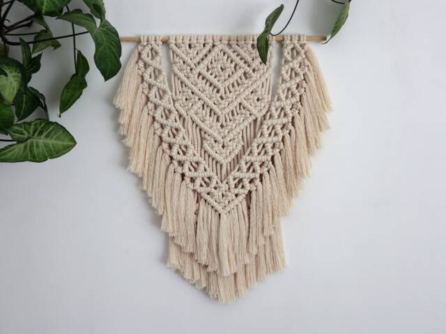 Macrame Wall Hanging, Dorm Room Decor - image 1