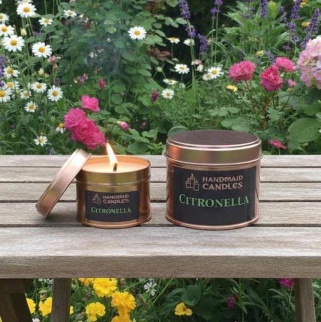 Citronella Candle, Garden Outdoor Summer Scented Decor, Gift For Gardener, Birthday Lover - image 1