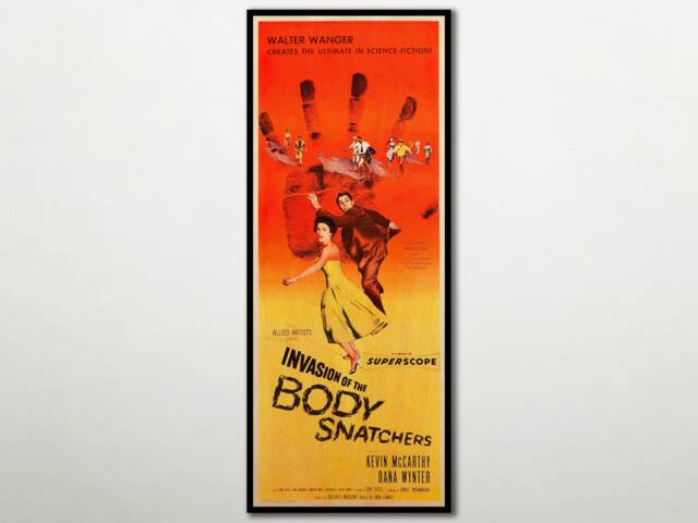 Wood Print Of Invasion The Body Snatchers Poster, Fanart Cinema Movie Posters On For Lover, Extra Large Wall Art Prints - image 1