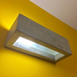 Big Concrete Wall Lamp Sconce - 51 cm