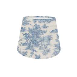 Toile De Jouy Fabric Lampshade, Blue Or Red, Handmade UK Drum Shade - thumbnail 2