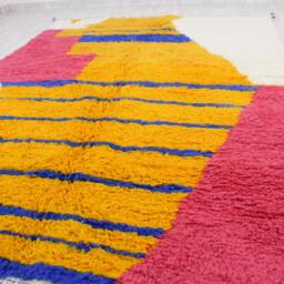 Moroccan Area Rug - Soft Handmade Berber Carpet Custom Size For Living Room Beni Ourain Style Azilal - thumbnail 3