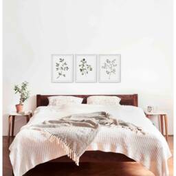 Watercolor Leaf Prints Set Botanical Gallery Wall Art - thumbnail 4