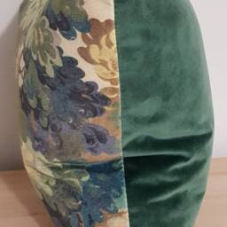 Linwood Omega Prints English Oak Leaf & Velvet Cushion Cover 43x43 cm - thumbnail 2