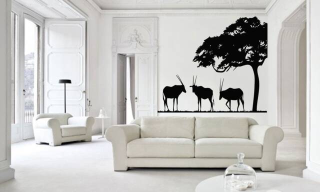 African Animals Vinyl Wall Decal Safari Home Decor 1446 - image 1
