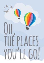 "Hot Air Balloon Nursery Art Print ""Oh, The Places You'll Go" - thumbnail 3