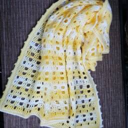 Teddy Bear Baby Blanket in Sunshine Yellow - thumbnail 2