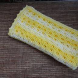Teddy Bear Baby Blanket in Sunshine Yellow - thumbnail 3