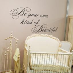 Be Your Own Kind Of Beautiful Wall Decal - Bathroom Decals Teen Wall Decals 086 - thumbnail 2