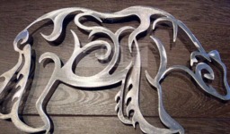 Polar Bear Metal Wall Art Decor