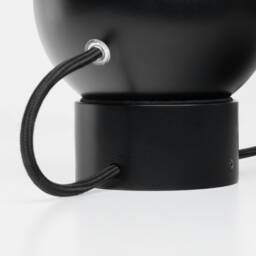 Hanson Wall Sconce Black Plug-In On/Off Switch Bedside Lamp - thumbnail 3