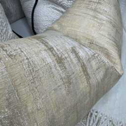 Luxury Pillow Cover, Rectangle Cushion Designer Laura Ashley Whinfell- Double Sided, Sofa Cover Cream - Gold Bed - thumbnail 2