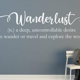 Wanderlust Wall Decal - Definition Travel Decor -Travel Quote - thumbnail 3