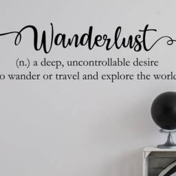 Wanderlust Wall Decal - Definition Travel Decor -Travel Quote - thumbnail 2