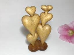 "Hand Carved Wooden Figurine ""Couple" - thumbnail 1