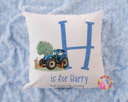 Tractor Cushion, Pillow, Birth Cushion, Gift, Tractor, Girl For Boy, Gift Child, Birth Announcement - thumbnail 1