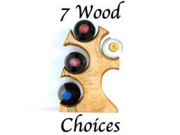 4 Bottle Wine Tree Racks - Wood in 7 Different Options Holder Unique Storage Rack - thumbnail 1