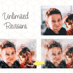 Digital Only - Any Custom Watercolour Style Paintings - Car, Wedding, Couple, Horse, Bike Etc - thumbnail 3