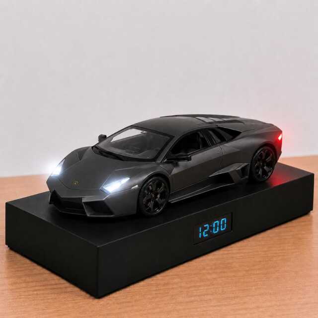 Lamborghini Reventon Car Alarm Clock - Realistic Engine Sound, Handmade, Enthusiast Gift - image 1