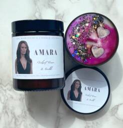 Amara The Darkness Vegan Wax Melts & Candles - Emily Swallow Fandom Spn Funny Novelty Gift - thumbnail 1