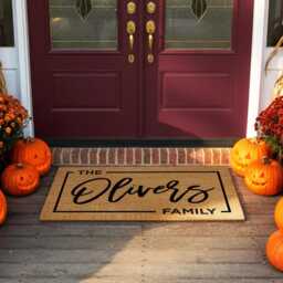 Personalized Porchway Custom Welcome Doormat - Last Name For Porch Housewarming Gift New Home Family With Est Date - thumbnail 4