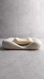 Concrete Organic Soap Dish, Natural Stone Form, Asymmetrical