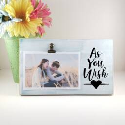 As You Wish Picture Frame, Princess Bride Quote Personalized Photo Holder, Couples Gift, Anniversary I Love Gift For Her - thumbnail 2