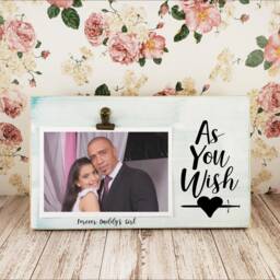 As You Wish Picture Frame, Princess Bride Quote Personalized Photo Holder, Couples Gift, Anniversary I Love Gift For Her - thumbnail 3