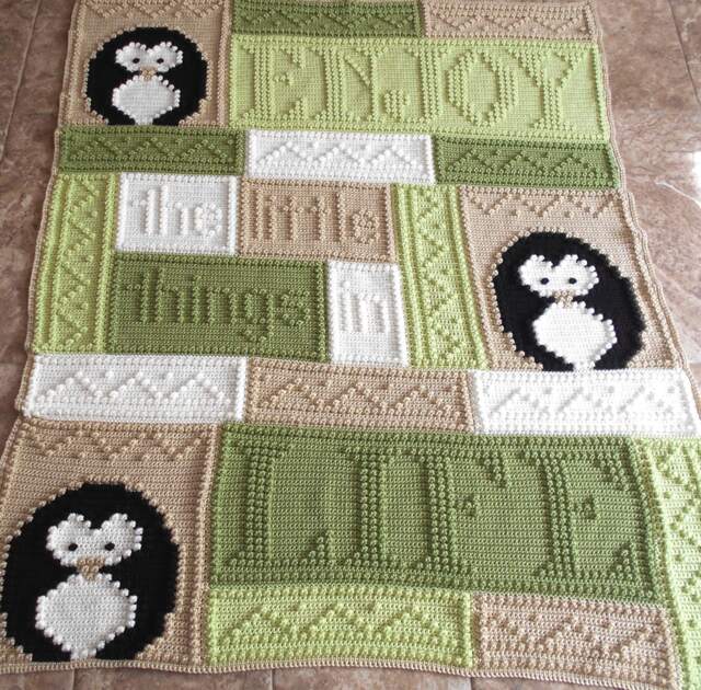 Enjoy Pattern For Crocheted Blanket - image 1