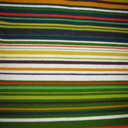 Handwoven Wool Runner Rug, Autumn Colors, Green Orange Area Rug - thumbnail 2