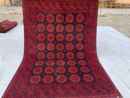 Handmade Afghan Wool Rug 5x8 Tribal Patnus Gul Carpet - thumbnail 1