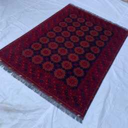 Handmade Afghan Wool Rug 5x8 Tribal Patnus Gul Carpet - thumbnail 4