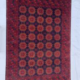 Handmade Afghan Wool Rug 5x8 Tribal Patnus Gul Carpet - thumbnail 2