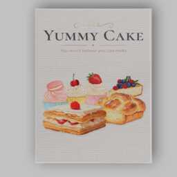 Assorted Sweet Bakery Desserts Cake Pastry Illustration Canvas Wall Art Print Decor Picture Ready To Hang - thumbnail 1