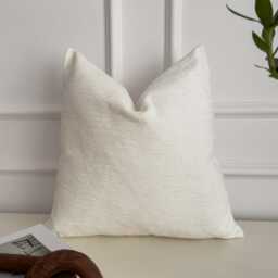 Teddy Velvet White Cushion Cover Decorative Throw Pillow Cover, - All Sizes - thumbnail 3