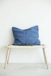 Pure Linen Pillowcase. Blue Pillow Case. Standard Queen King - thumbnail 1