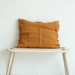 Pure Linen Pillowcase. Blue Pillow Case. Standard Queen King - thumbnail 3