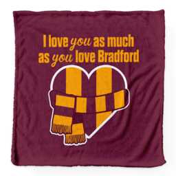 Bradford Fleece Blanket - Ultra Plush, Made in England - 150cm X 150cm