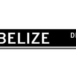 Belize Sign, Gift, Keepsake, Wall Decor, Souvenir Custom Street Quality Metal Sign - thumbnail 2