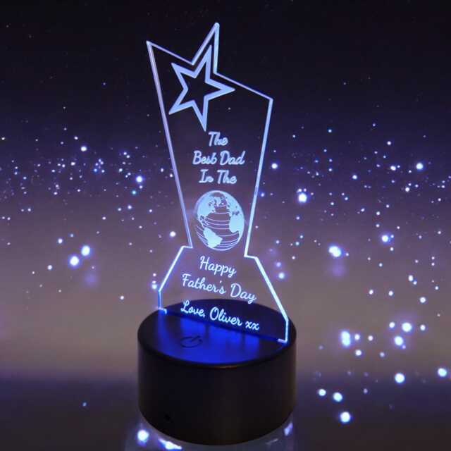 Personalised Acrylic Led Night Light - image 1