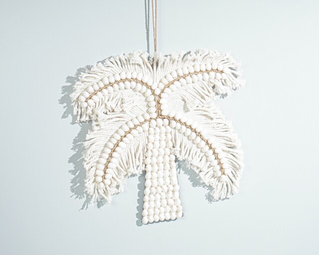 Hanging Shell Art, Coconut Tree Shell, D??cor, Tropical, Wall White Theme Room, Dining Room Decor, Birthday Gift - image 1