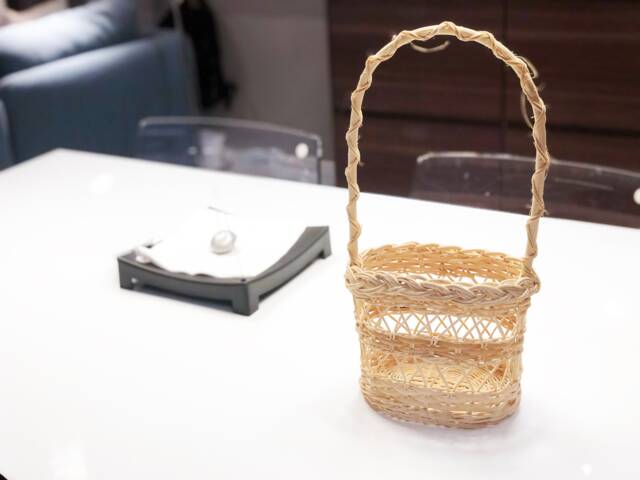 Wine Rack Basket For Gift Made Of Rattan Kitchen Storage For 2 Bottle - image 1