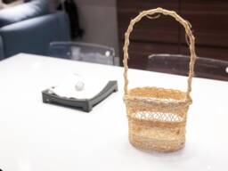 Wine Rack Basket For Gift Made Of Rattan Kitchen Storage For 2 Bottle