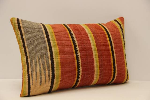 Throw Pillow, Sofa 12x20 in 30x50 cm, Vintage Kilim Pillow, Home Cushion Cover Boho Pillow Koef-828 - image 1
