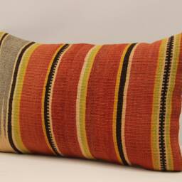 Throw Pillow, Sofa 12x20 in 30x50 cm, Vintage Kilim Pillow, Home Cushion Cover Boho Pillow Koef-828 - thumbnail 3